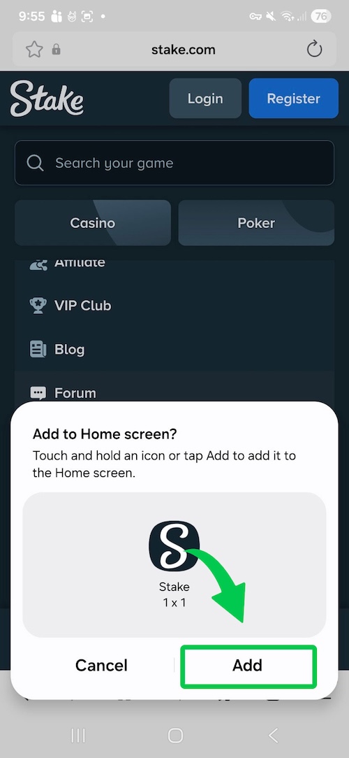 Confirm installation