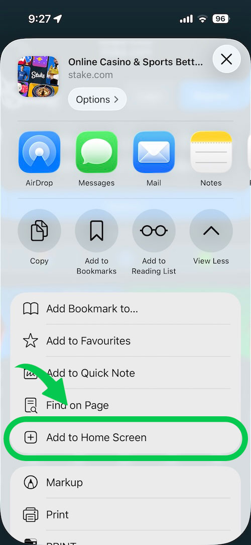 Add to Home Screen